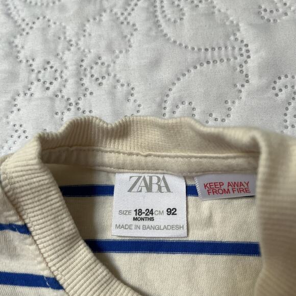 Zara Striped Shirt Size 18-24m - Picture 3 of 4